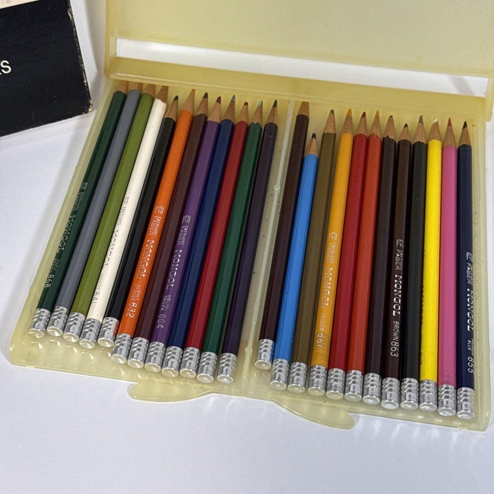 Vintage Colored Pencil Lot  Berol Prismacolor Eberhardt Faber Mongol 72 Pieces - Picture 4 of 12